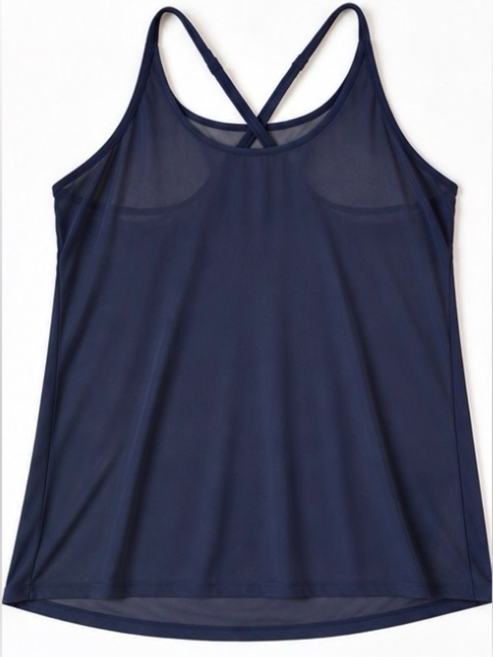 [Lululemon] Navy Blue Strappy Open Back Flowy Yoga Top Sz 6